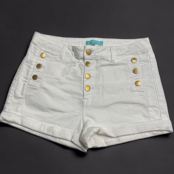 Melissa Odabash Pants - Melissa Odabash NWOT Yanni White Shorts Size L